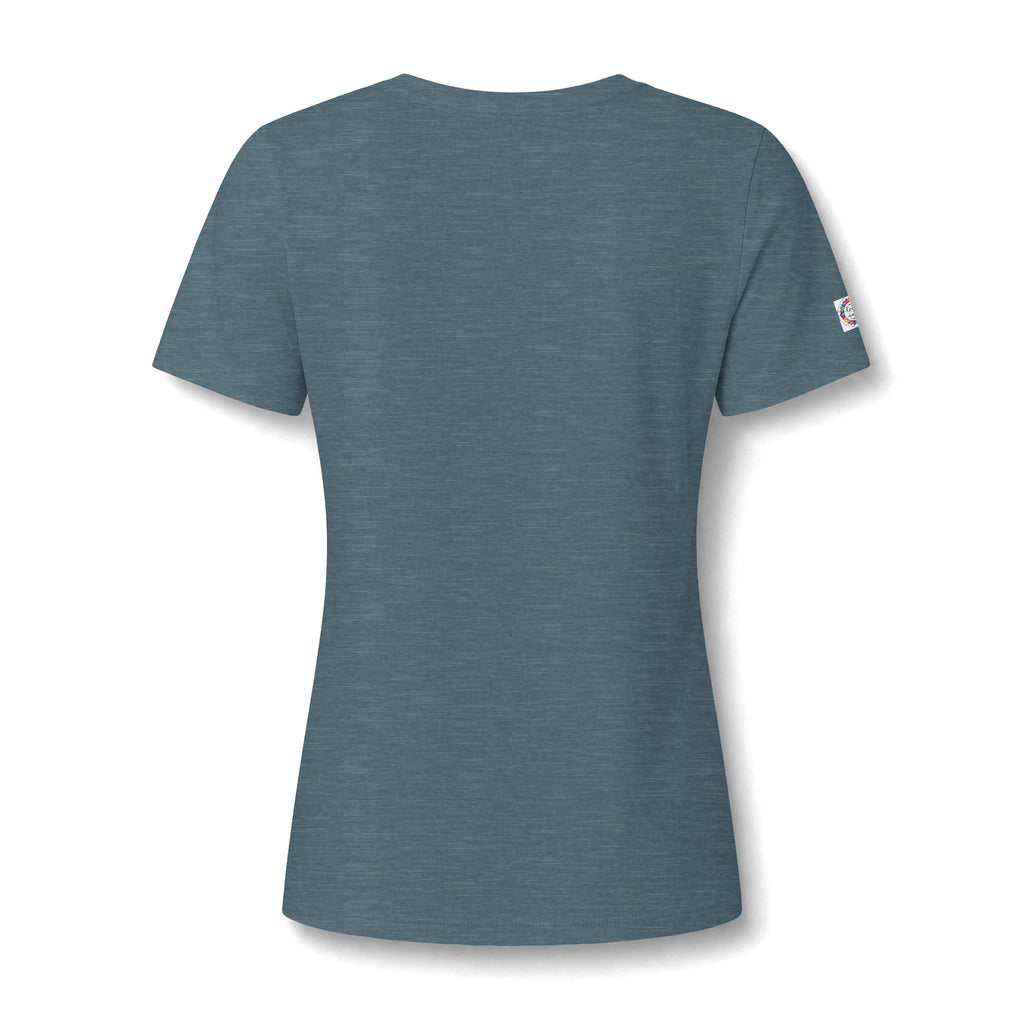 Choose Joy V-Neck Tee — Women's Floral Mandala Inspirational Shirt