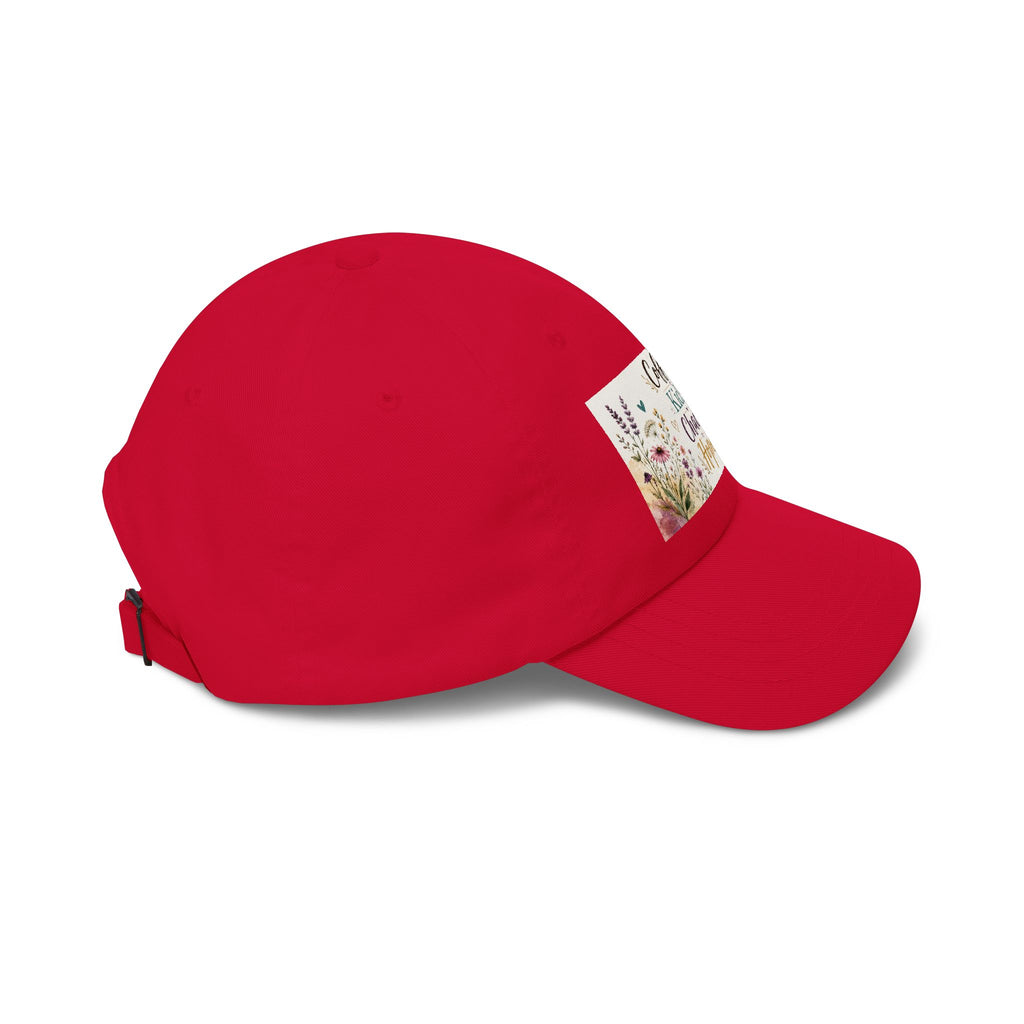 Coffee, Kids, Chaos, Hope Dad Cap — Floral Mom Baseball Hat