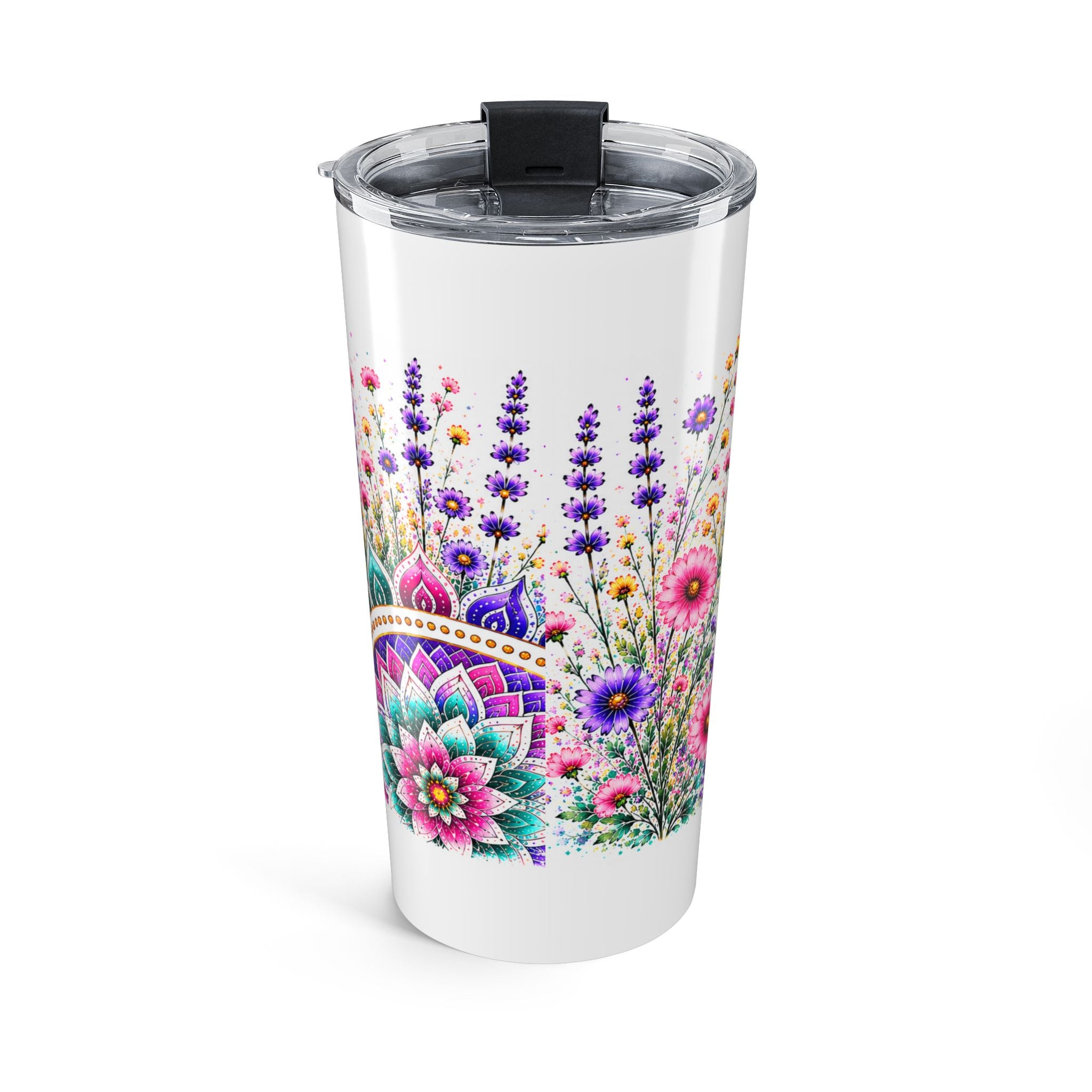 20oz Floral 'Wildly Hopeful' Insulated Tumbler — Floral Travel Cup for Inspirational Gifts