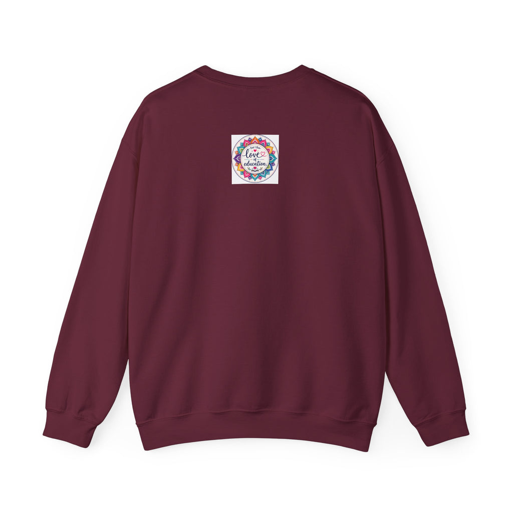 Chaos Coordinator Crewneck Sweatshirt — Funny Teacher/Parent Gift, Problem Solver Floral Graphic