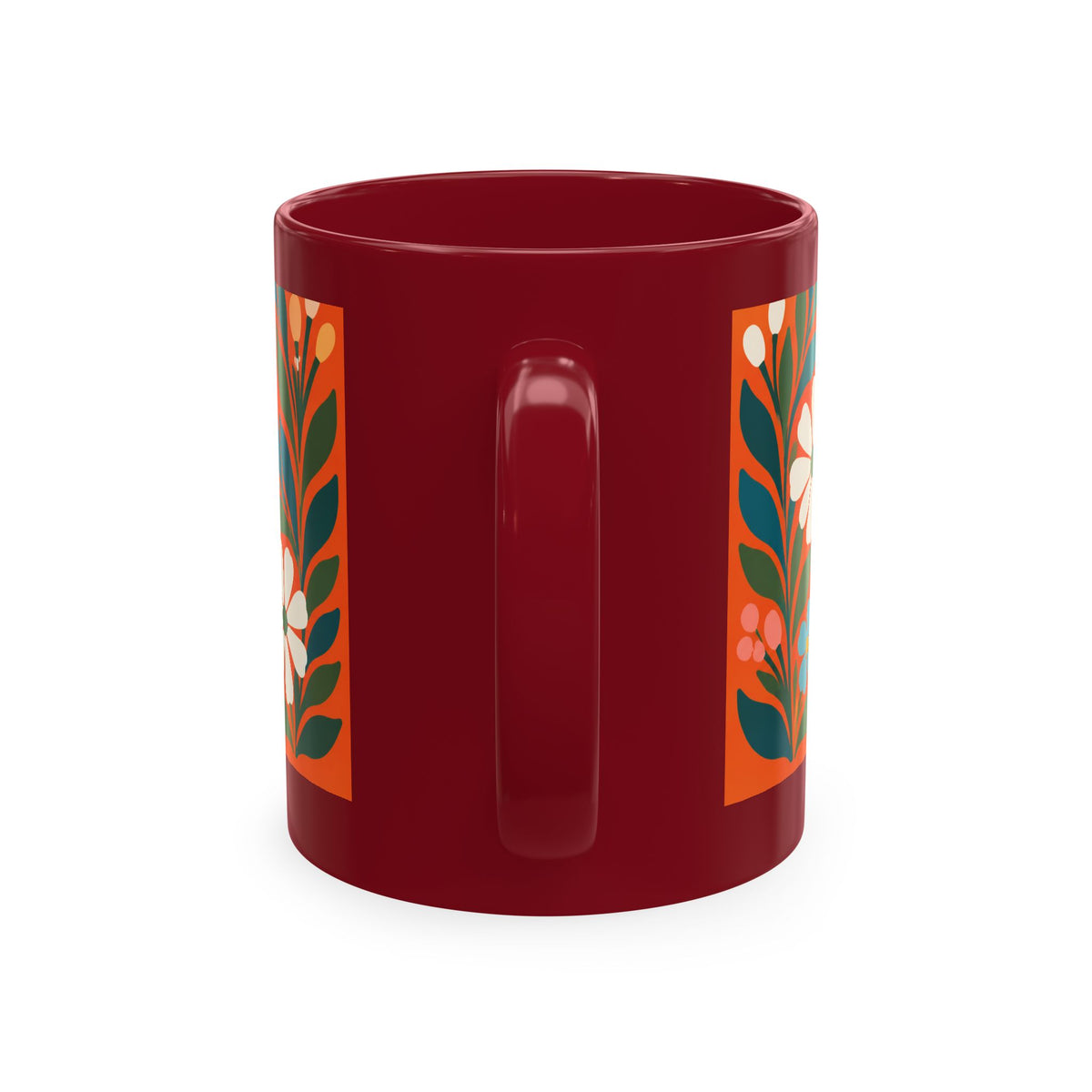 Wildly Hopeful Ceramic Mug — Retro Floral Inspirational Coffee Cup