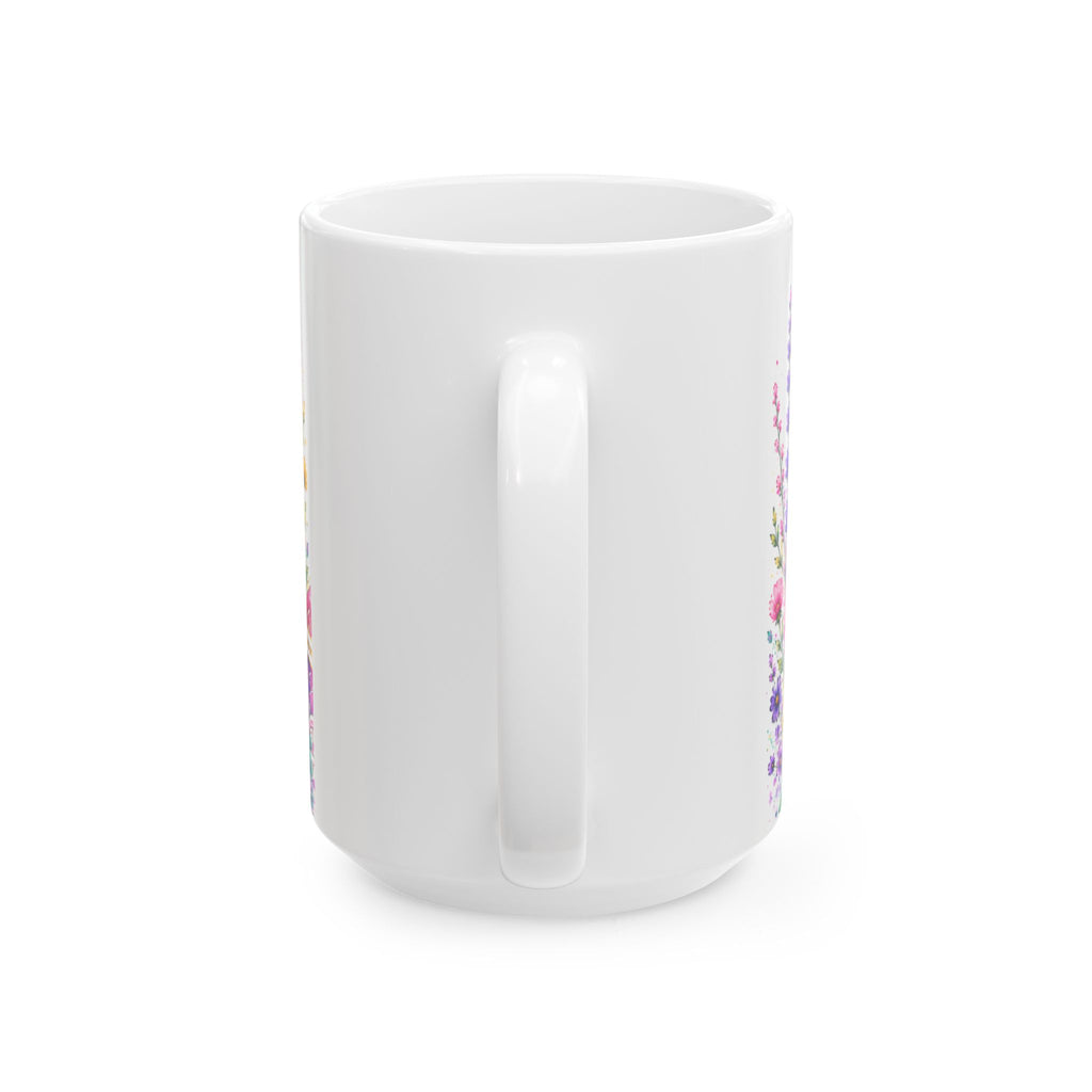 Wildly Hopeful Floral Ceramic Mug — Inspirational Coffee Cup (11oz, 15oz)