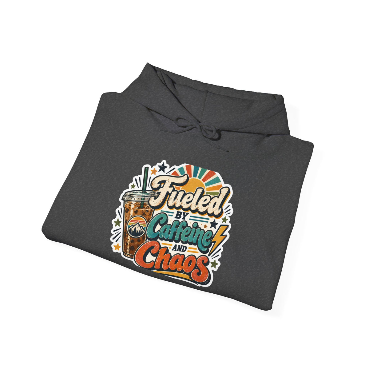Fueled by Caffeine & Chaos Coffee Lover Unisex Hoodie