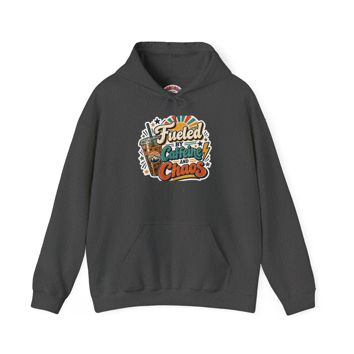 Fueled by Caffeine & Chaos Coffee Lover Unisex Hoodie