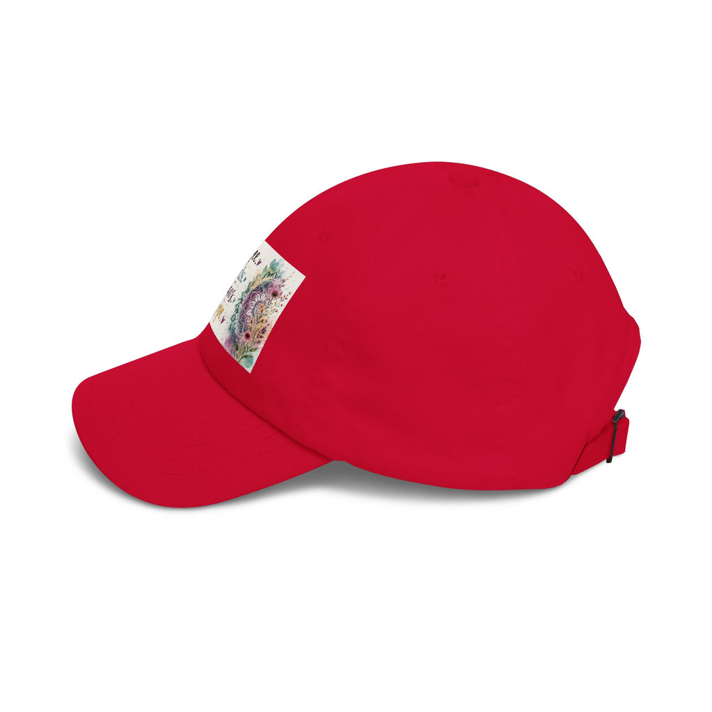 Coffee, Kids, Chaos, Hope Dad Cap — Floral Mom Baseball Hat
