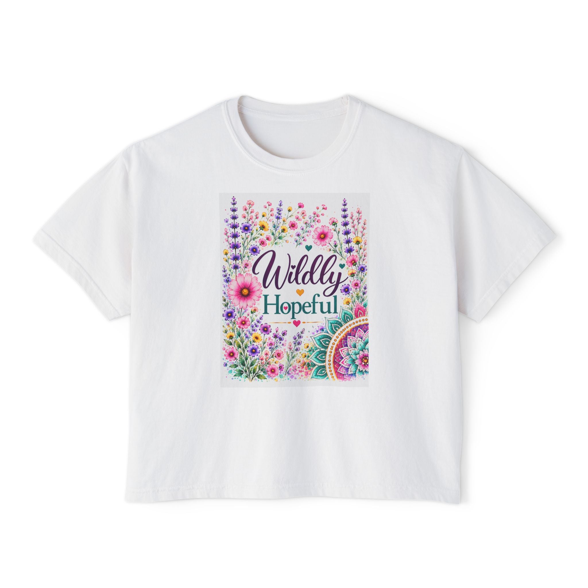 Wildly Hopeful Floral Boxy Tee