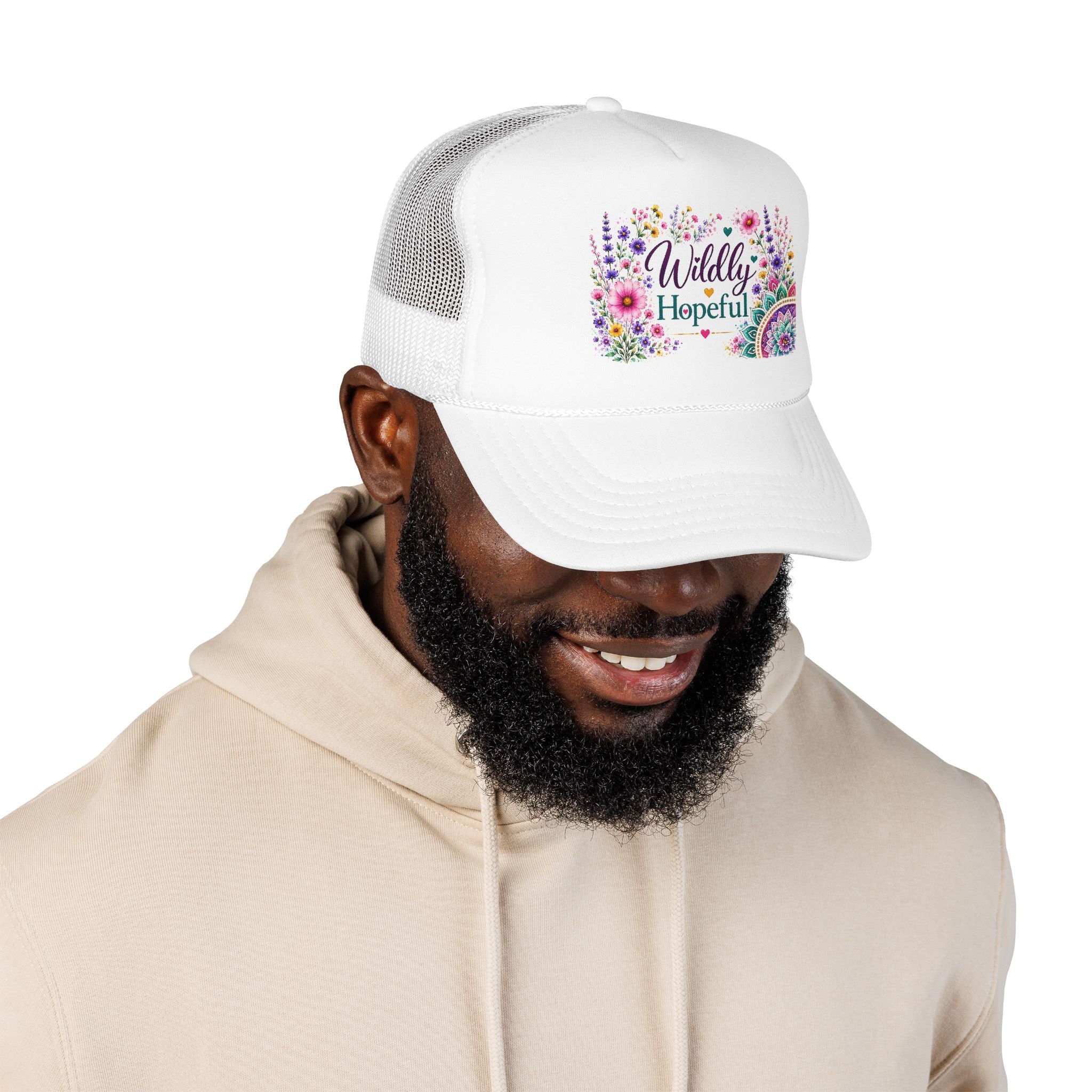 Wildly Hopeful Floral Trucker Hat