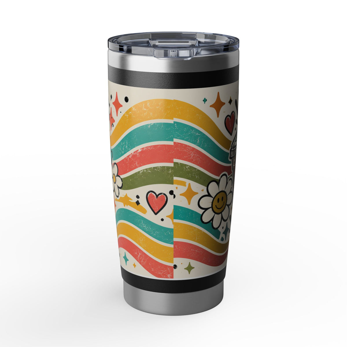 Fueled by Caffeine and Chaos 20oz Tumbler for Teachers, Parents, Leaders, Chaos Coordinators