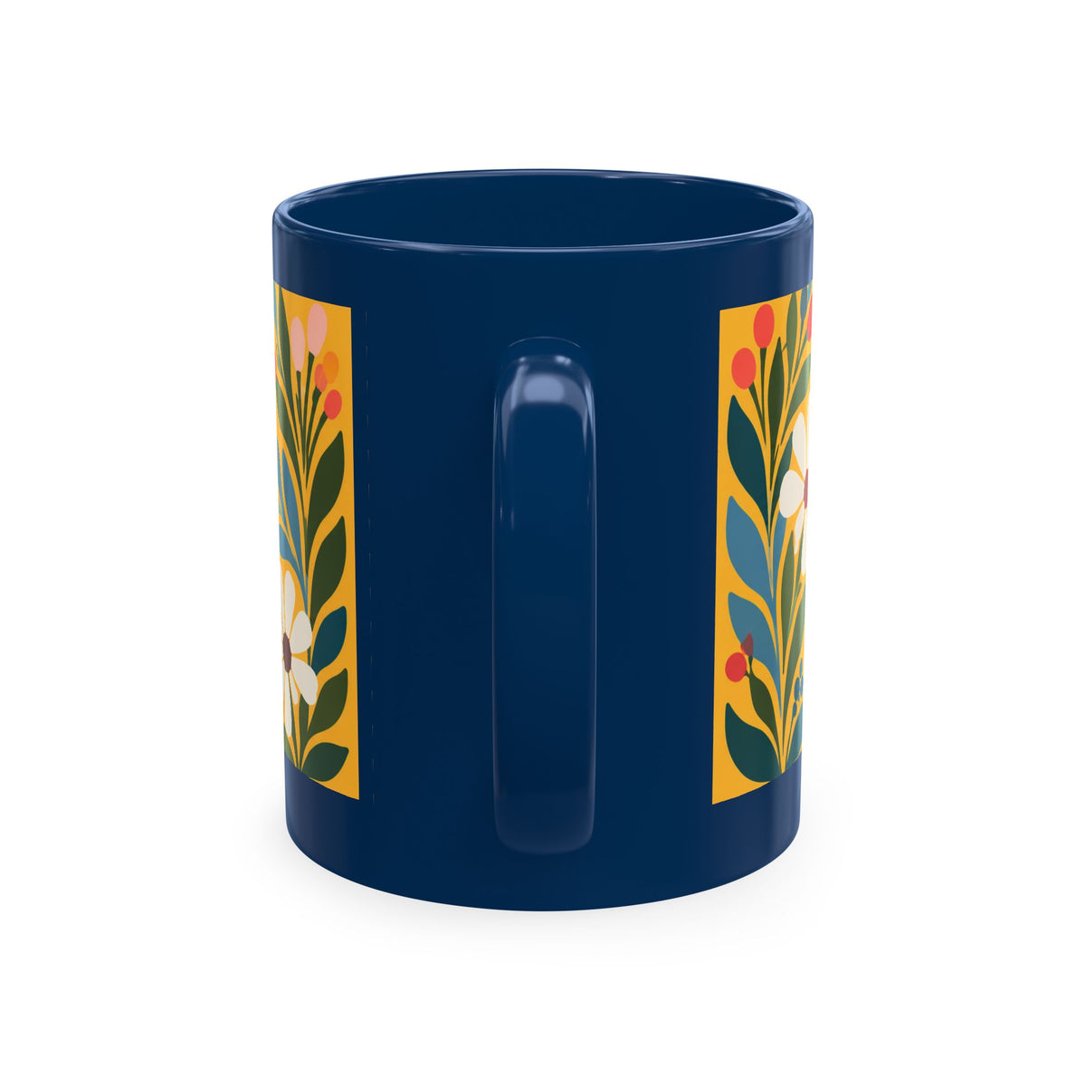 Wildly Hopeful Ceramic Mug – Floral Retro Inspirational Coffee Cup