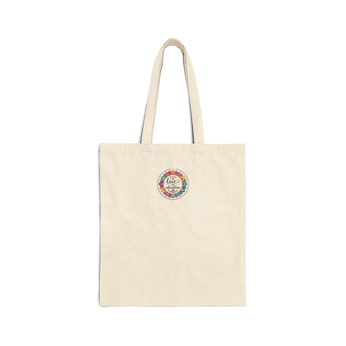 Tote — "Wildly Hopeful" Retro Floral Canvas Tote Bag