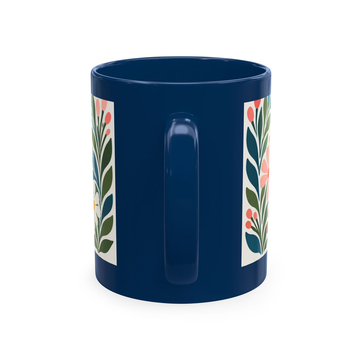 Wildly Hopeful Retro Floral Ceramic Mug — Inspirational Coffee Cup