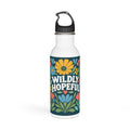Wildly Hopeful Retro-Floral Stainless Steel Water Bottle