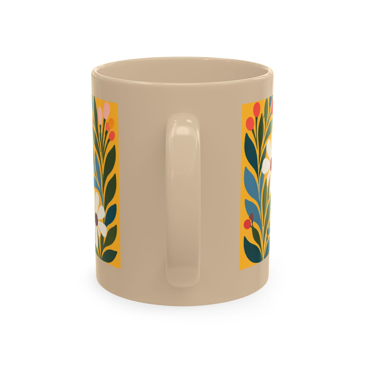 Wildly Hopeful Ceramic Mug – Floral Retro Inspirational Coffee Cup
