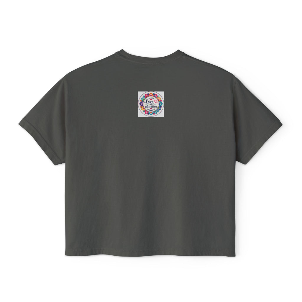 Choose Hope Anyway Boxy Tee — Inspirational Floral Women's Shirt