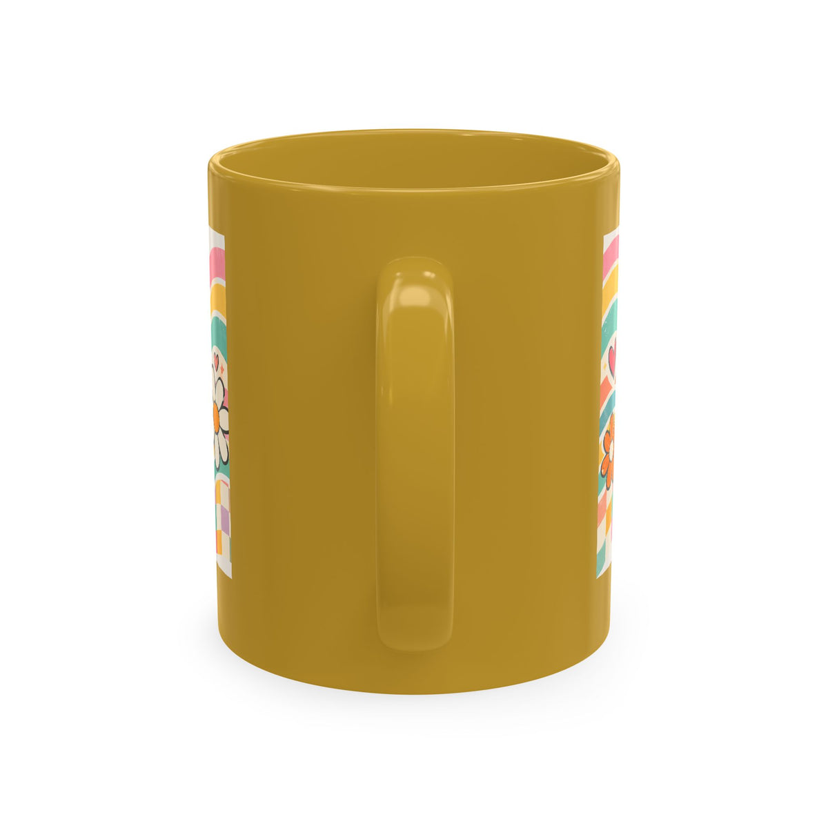 Coffee Kids Chaos & Hope Ceramic Mug — Retro Floral Teacher/Counselor/School Staff/Mom Coffee Cup