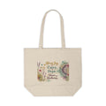 Canvas Tote — “Bring Joy, Carry Hope, Share Kindness” Floral Eco Shopper