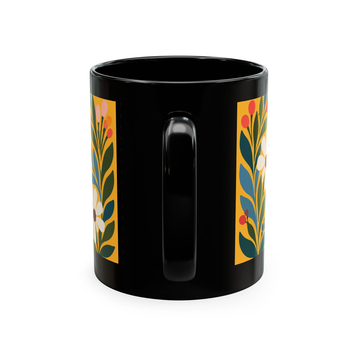 Wildly Hopeful Ceramic Mug – Floral Retro Inspirational Coffee Cup