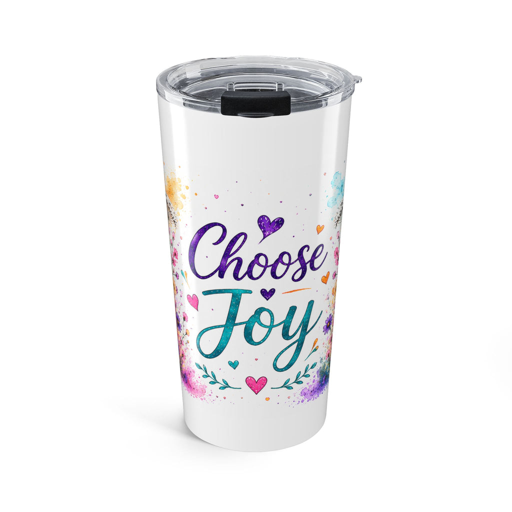 Choose Joy 20oz Tumbler — Floral Mandala Insulated Travel Cup