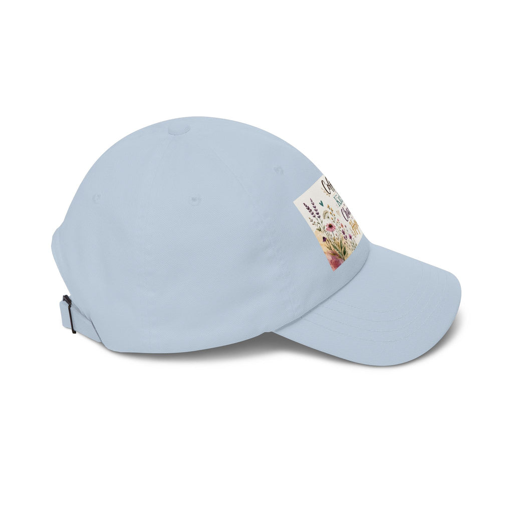 Coffee, Kids, Chaos, Hope Dad Cap — Floral Mom Baseball Hat