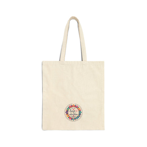 Canvas Tote Bag — "Harvest Hope, Cultivate Kindness" Floral Market Tote
