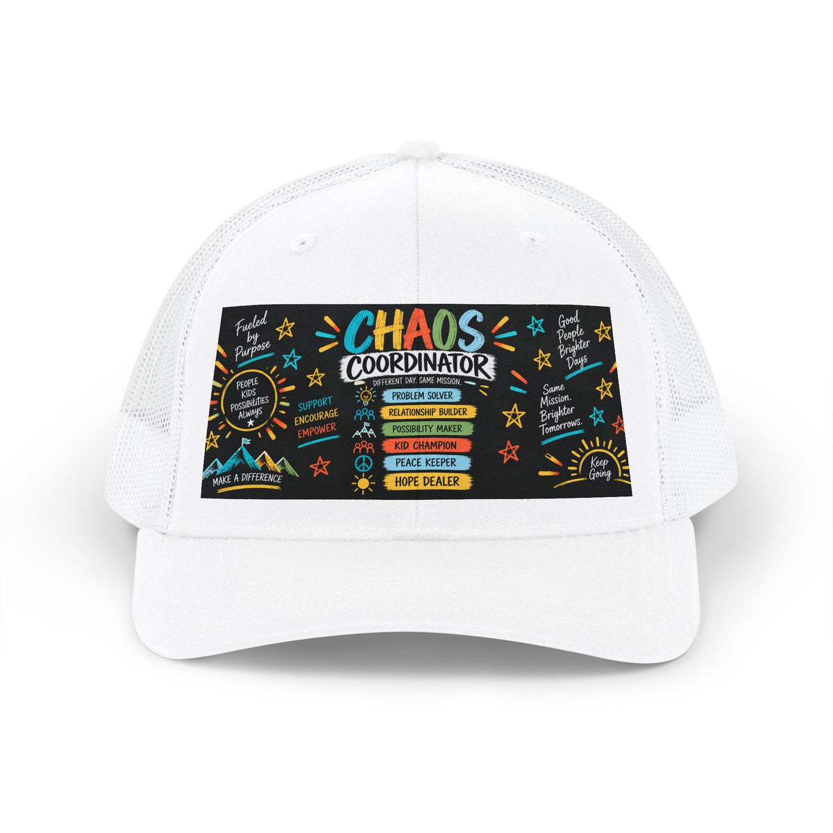 Chaos Coordinator Snapback Trucker Cap — Funny Teacher / Mom or Dad Hat