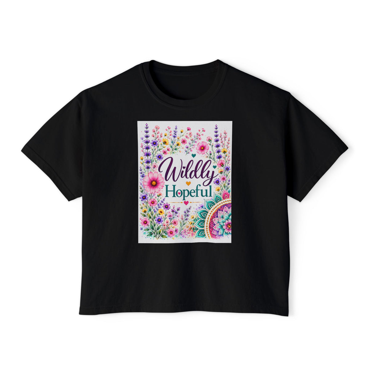 Wildly Hopeful Floral Boxy Tee