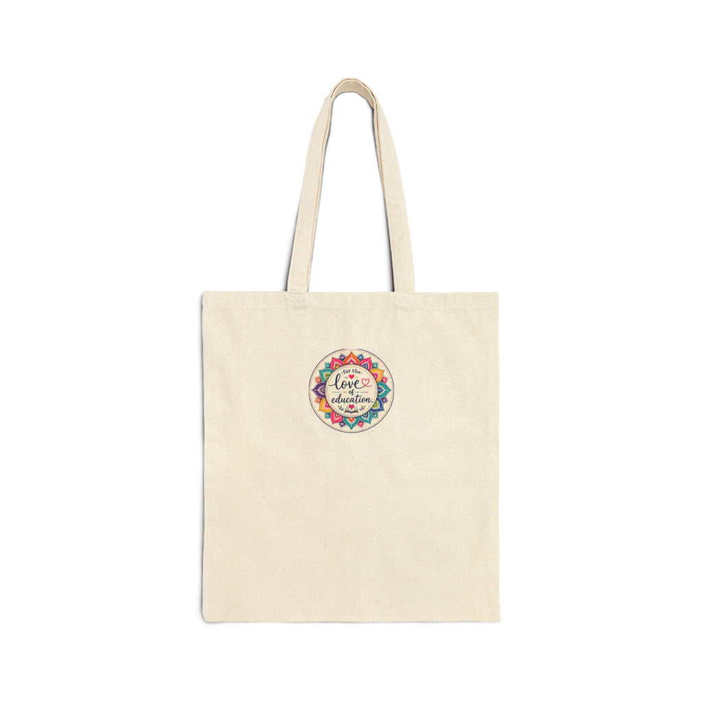 Tote Bag — "Coffee, Kids, Chaos & Hope" Colorful Teacher/Counselor/Parent Tote