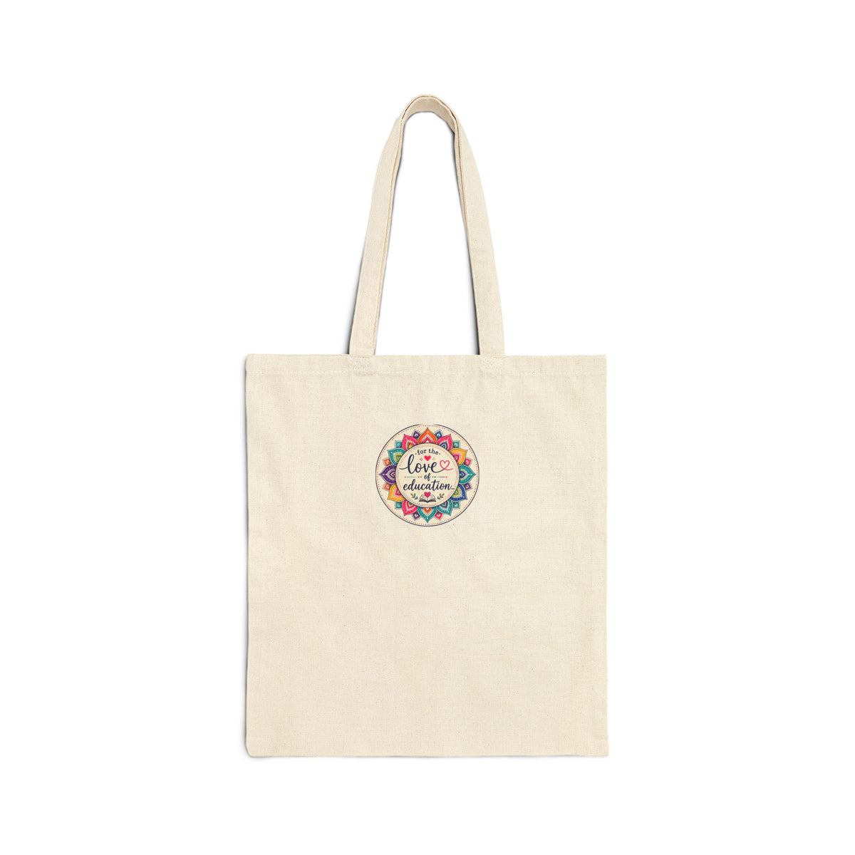 Tote Bag — "Coffee, Kids, Chaos & Hope" Colorful Teacher/Counselor/Parent Tote
