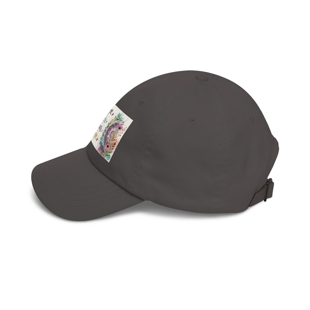 Coffee, Kids, Chaos, Hope Dad Cap — Floral Mom Baseball Hat
