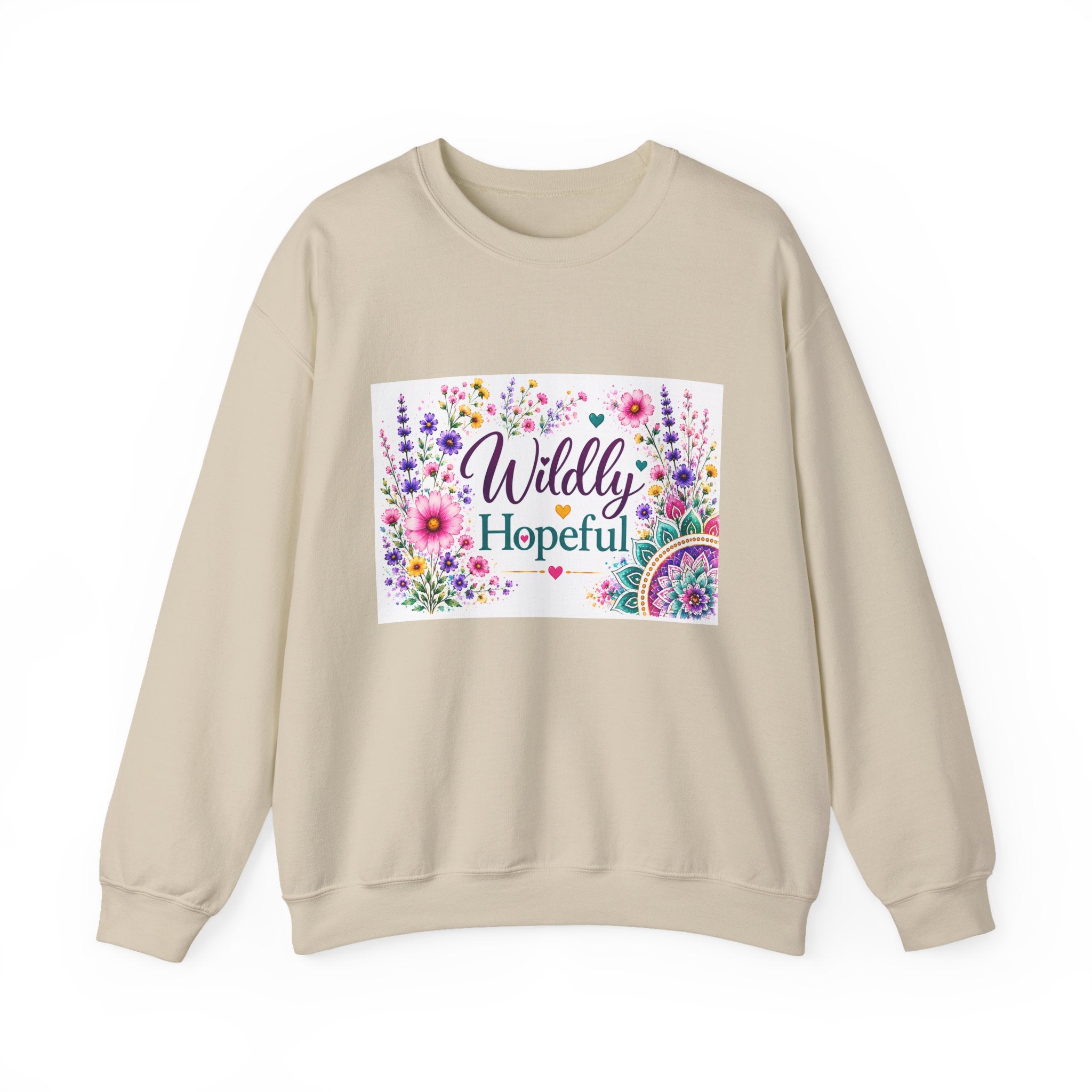 Crewneck Sweatshirt — Wildly Hopeful Floral Graphic