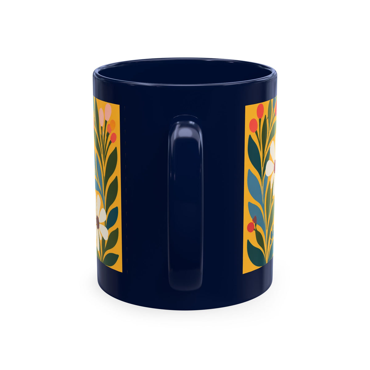 Wildly Hopeful Ceramic Mug – Floral Retro Inspirational Coffee Cup