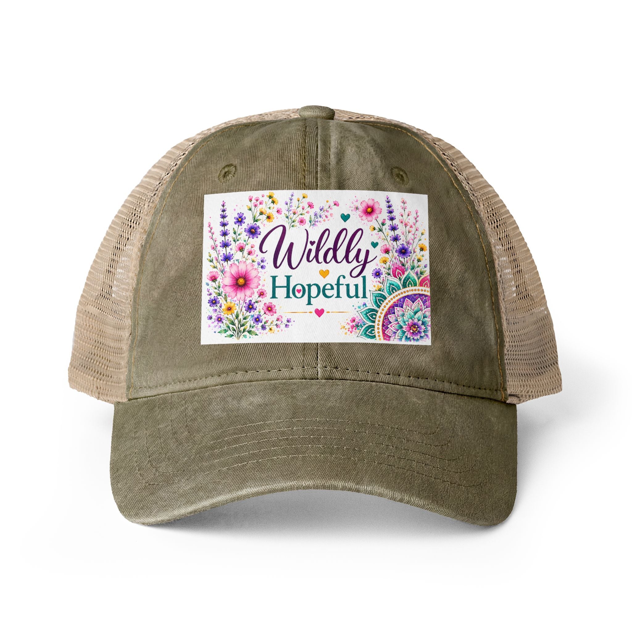 Women's Washed Mesh-Back Cap