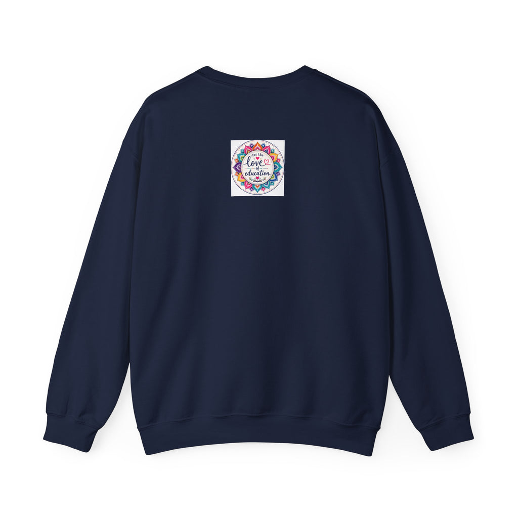 Chaos Coordinator Crewneck Sweatshirt — Funny Floral Educator/Parent Design