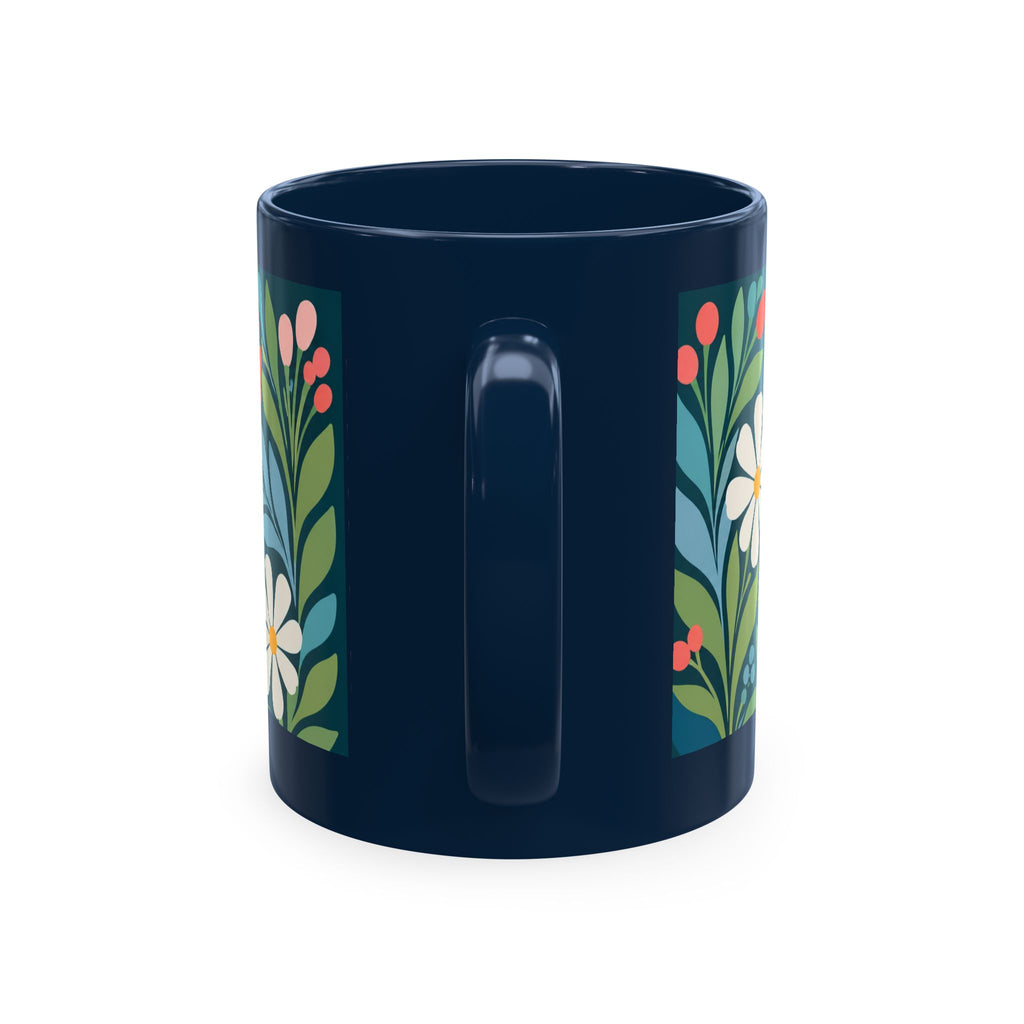 Wildly Hopeful Ceramic Mug — Retro Floral Inspirational Coffee Cup