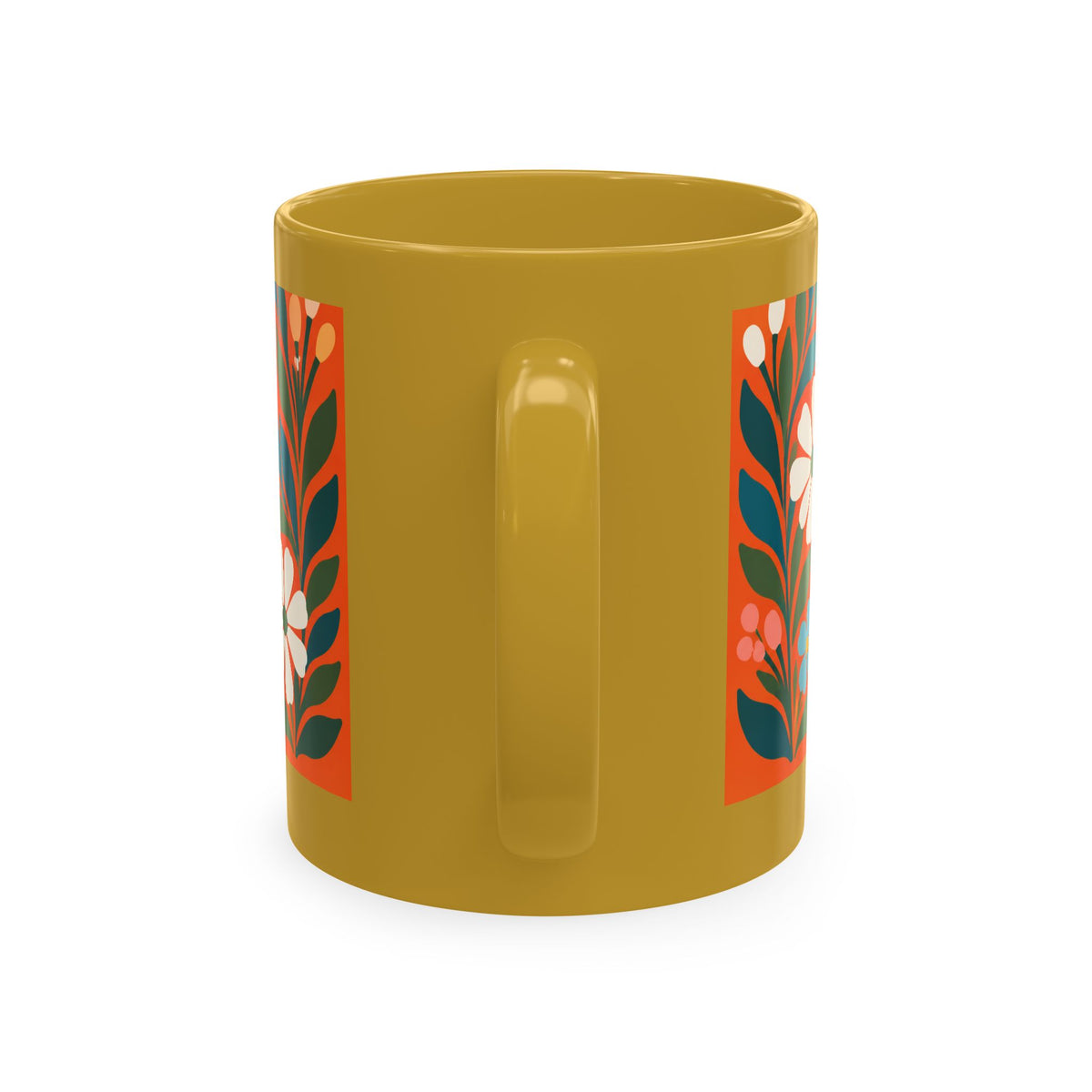 Wildly Hopeful Ceramic Mug — Retro Floral Inspirational Coffee Cup
