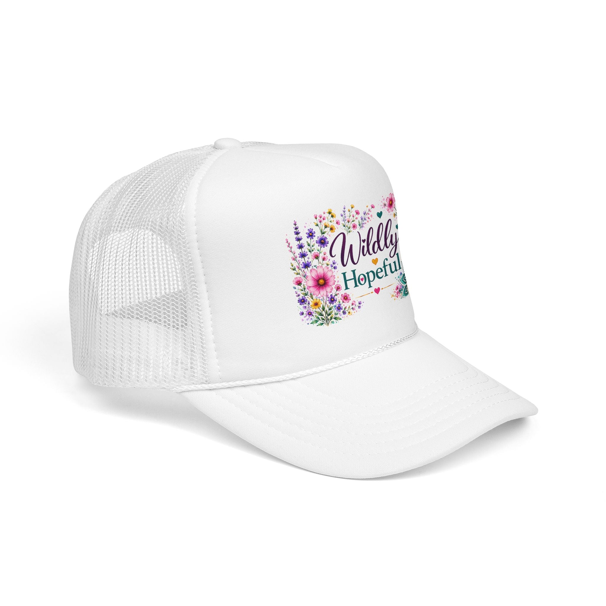 Wildly Hopeful Floral Trucker Hat