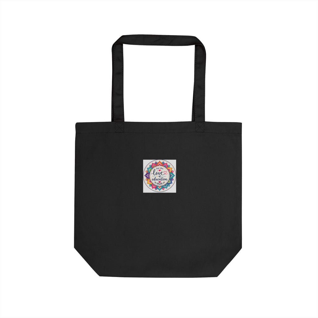 Coffee Kids Chaos & Hope Tote Bag — Retro Floral Eco Canvas Shopper
