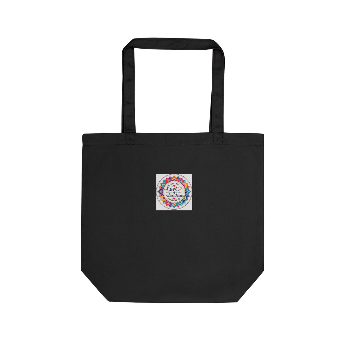 Coffee Kids Chaos & Hope Tote Bag — Retro Floral Eco Canvas Shopper