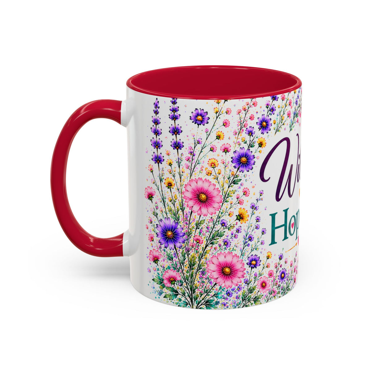 Wildly Hopeful Floral Ceramic Mug (11oz/15oz)