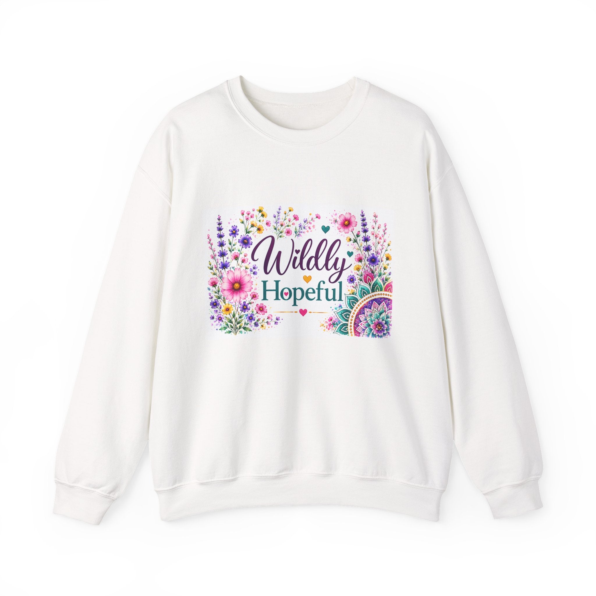 Crewneck Sweatshirt — Wildly Hopeful Floral Graphic