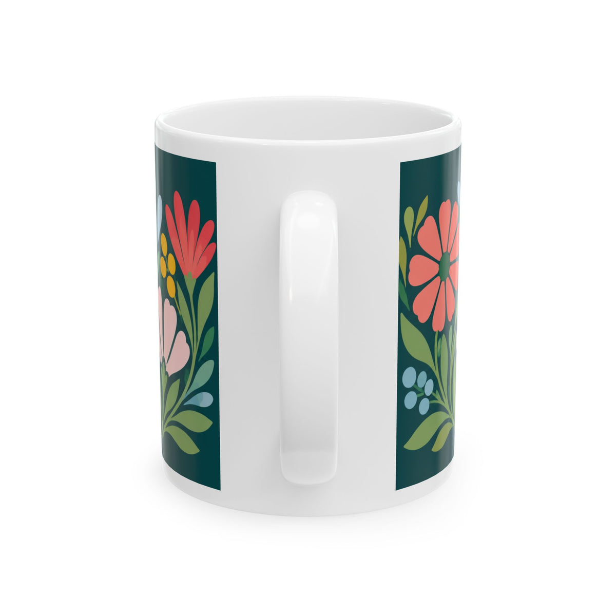 Wildly Hopeful Floral Mug — Inspirational Retro Wildflowers Coffee Cup (11oz/15oz)