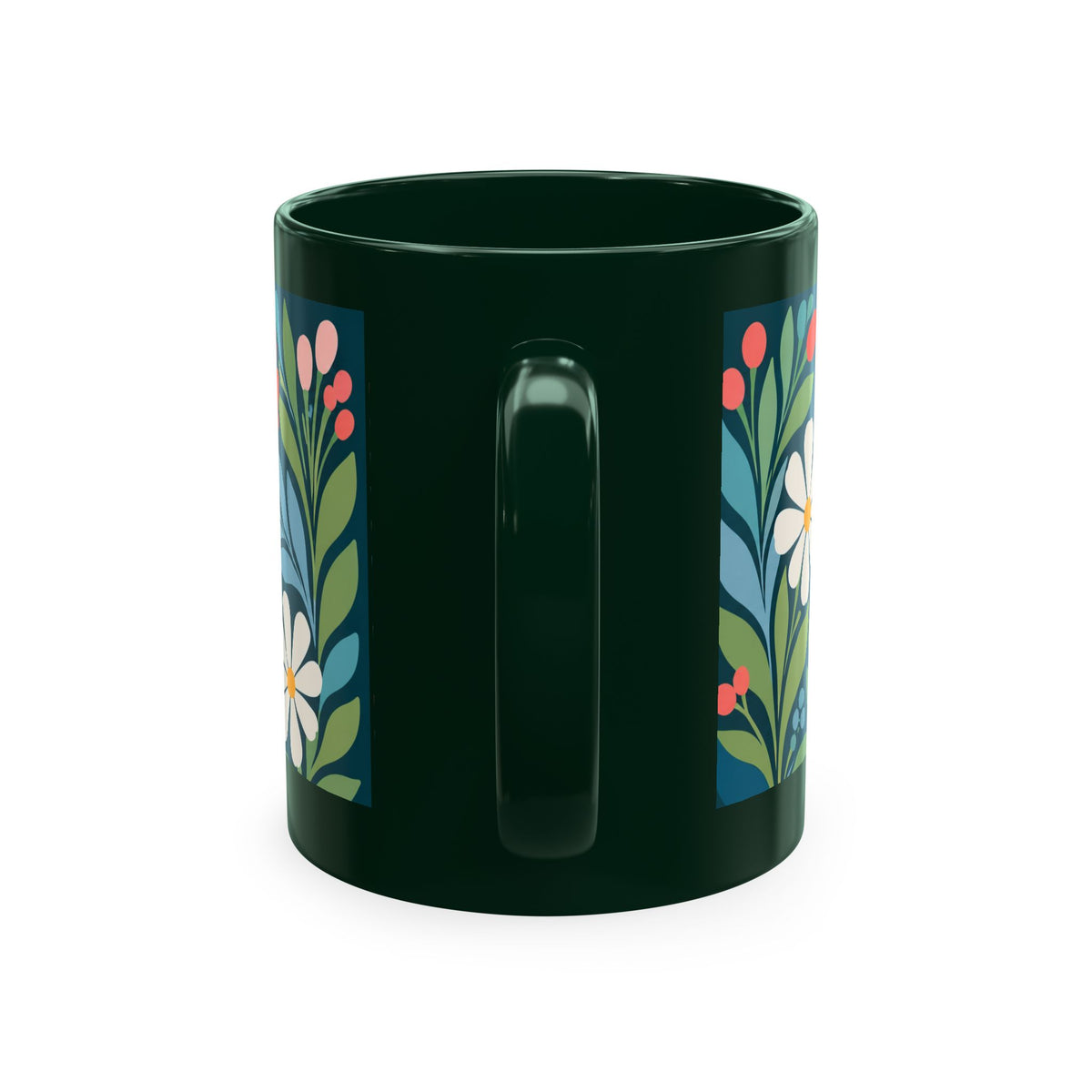 Wildly Hopeful Ceramic Mug — Retro Floral Inspirational Coffee Cup