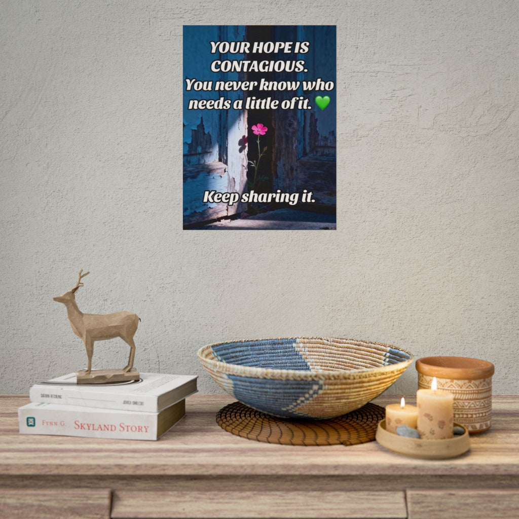 Rolled Poster — "You Never Know Who Needs a Little of It" Inspirational Wall Art