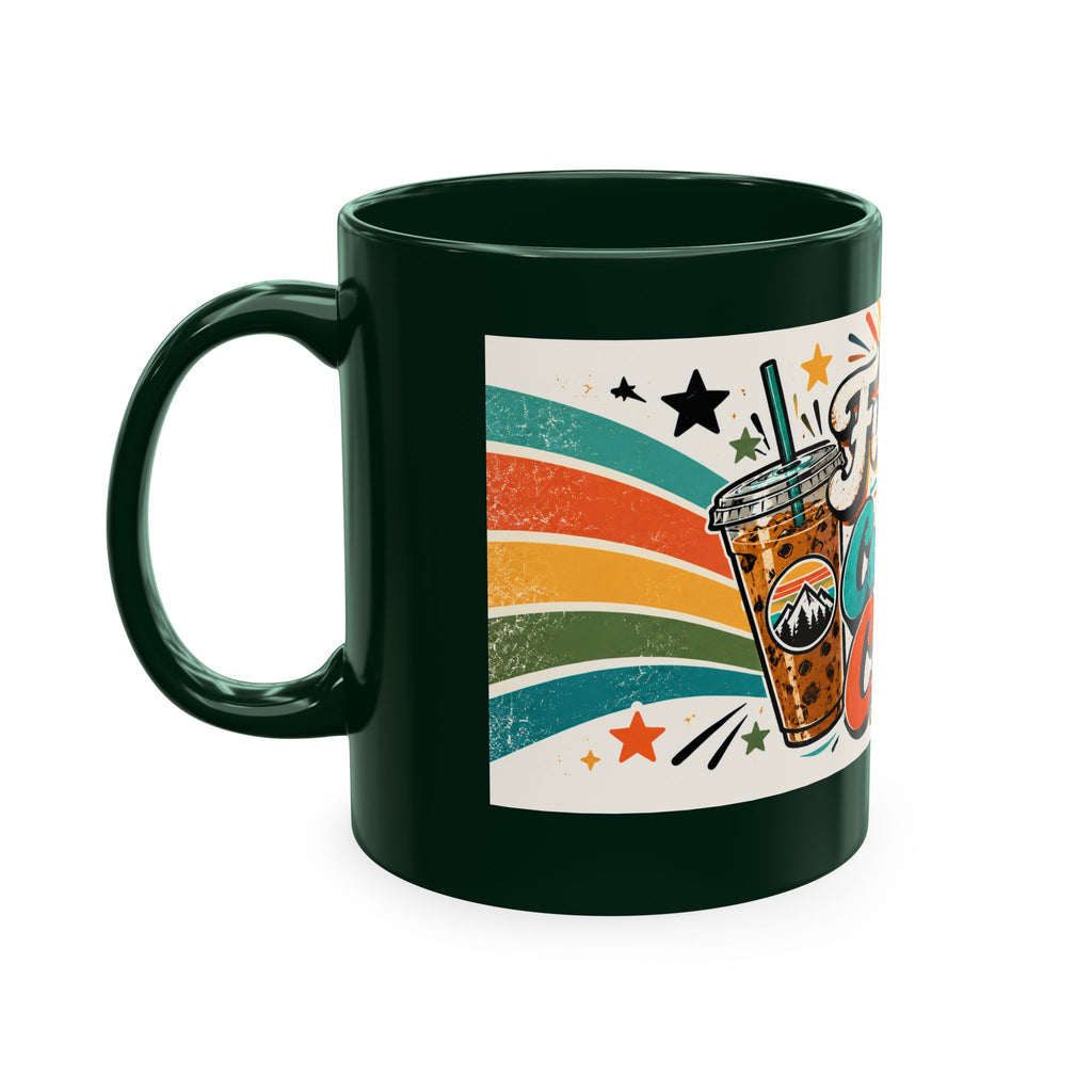 Fueled by Caffeine and Chaos Traditional Ceramic Mug for Coffee lovers, teachers, coaches, counselors, parents