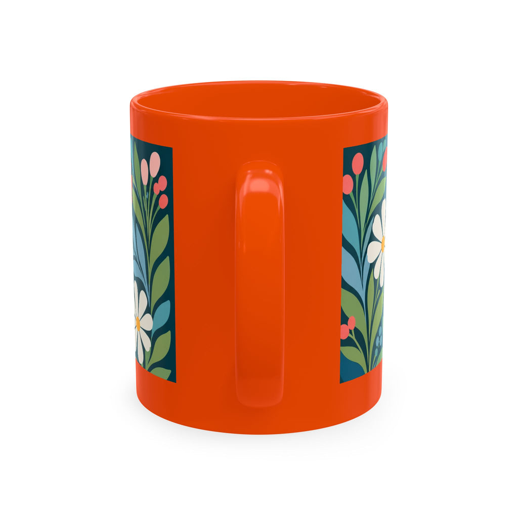Wildly Hopeful Ceramic Mug — Retro Floral Inspirational Coffee Cup