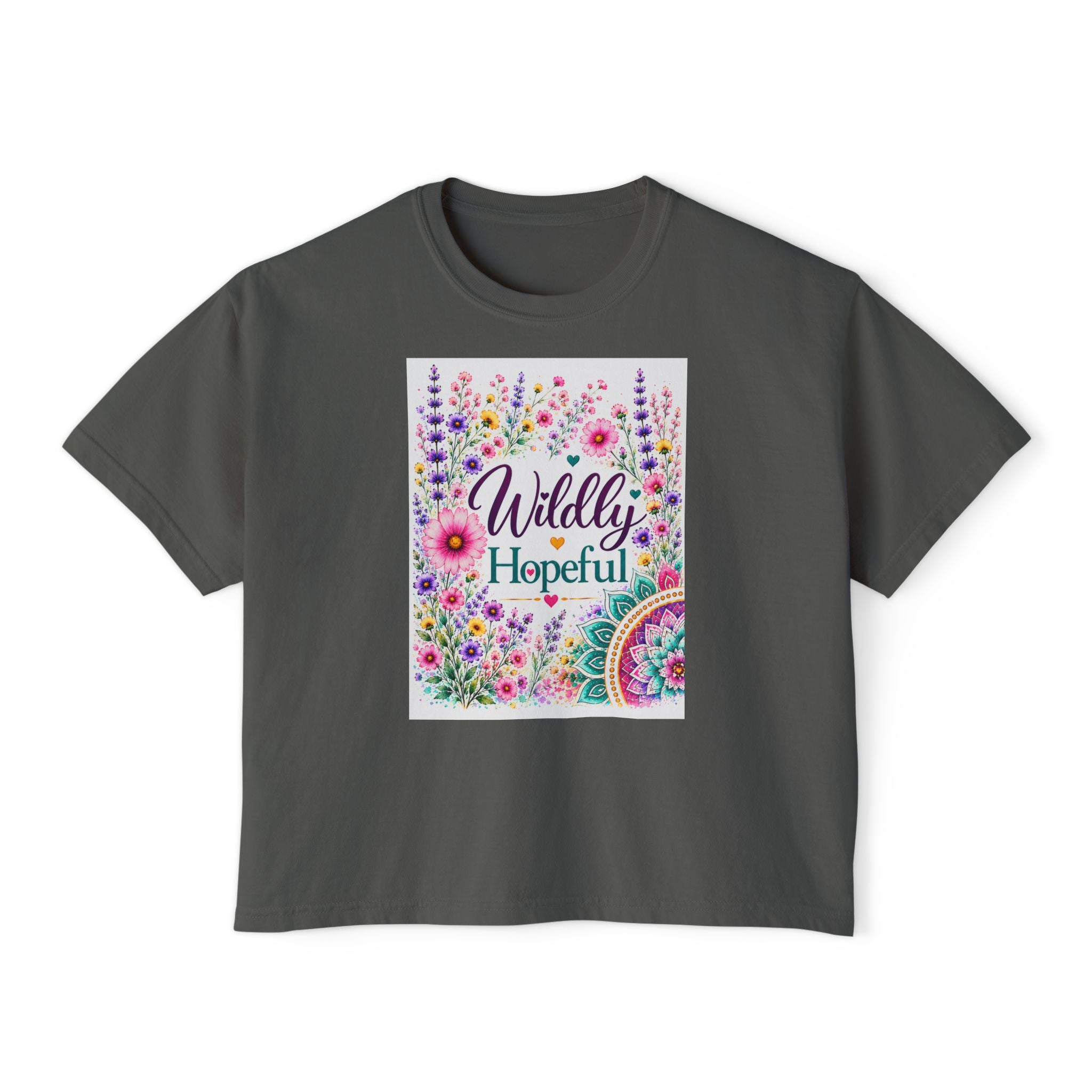 Wildly Hopeful Floral Boxy Tee