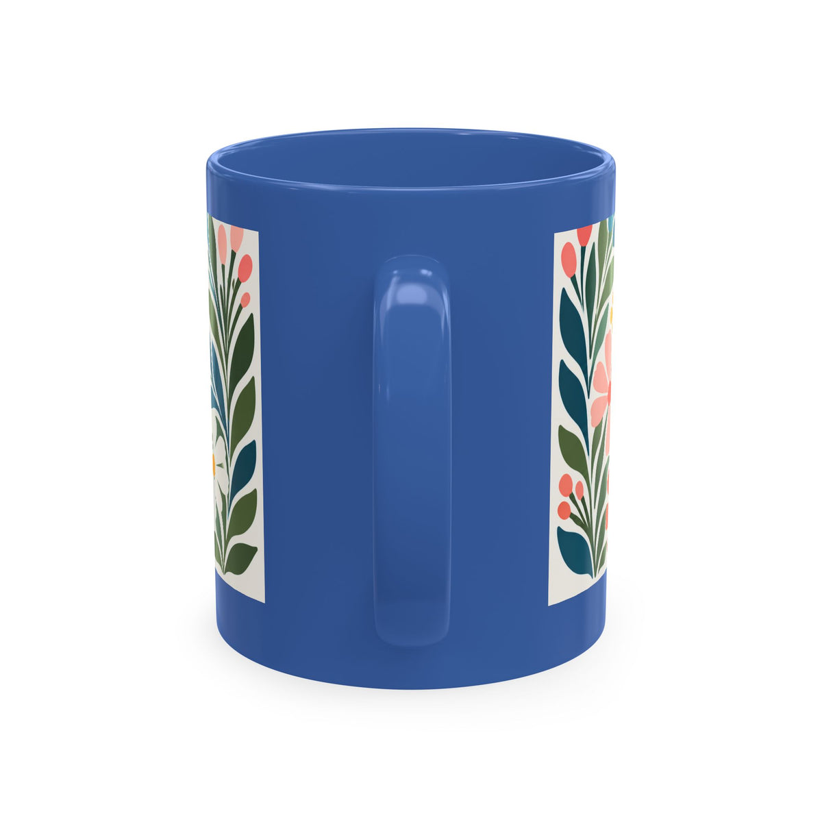Wildly Hopeful Retro Floral Ceramic Mug — Inspirational Coffee Cup