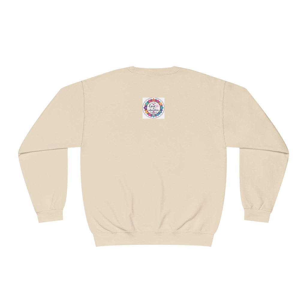 Coffee, Kiddos, Chaos & Hope Crewneck Sweatshirt, Teacher/School Staff/Mom Gift