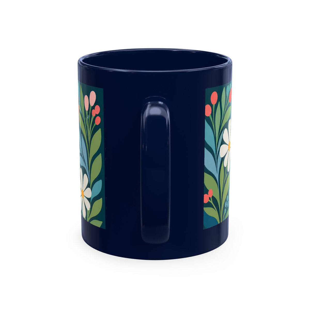 Wildly Hopeful Ceramic Mug — Retro Floral Inspirational Coffee Cup
