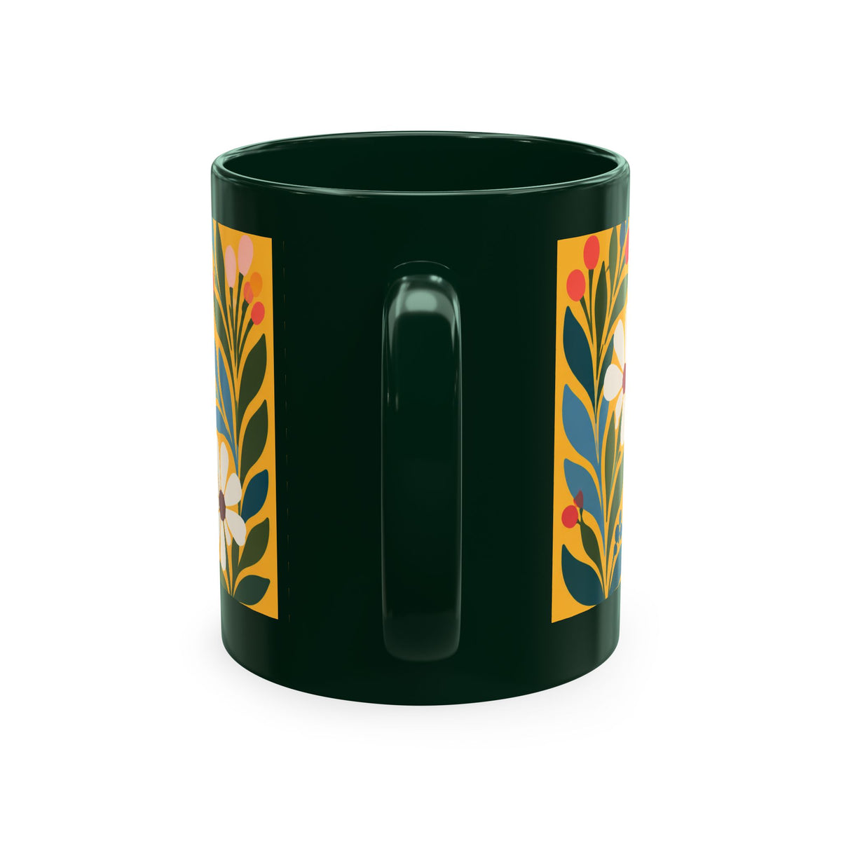 Wildly Hopeful Ceramic Mug – Floral Retro Inspirational Coffee Cup